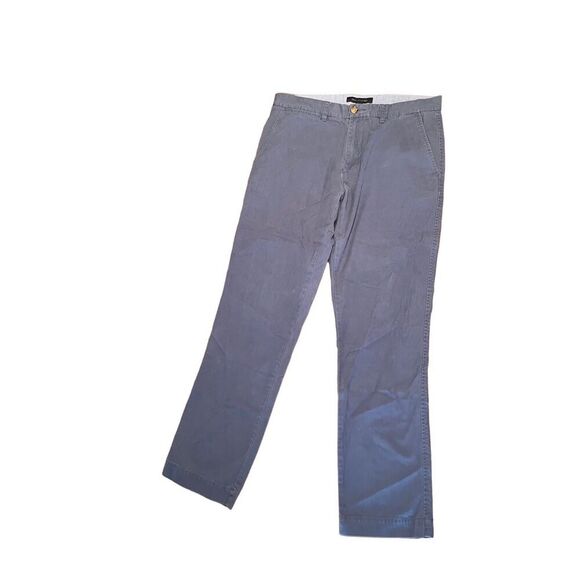 Tommy Hilfiger CHino Pants Mens 32x32 Blue Straight Relaxed Tailored Fit - Picture 1 of 4